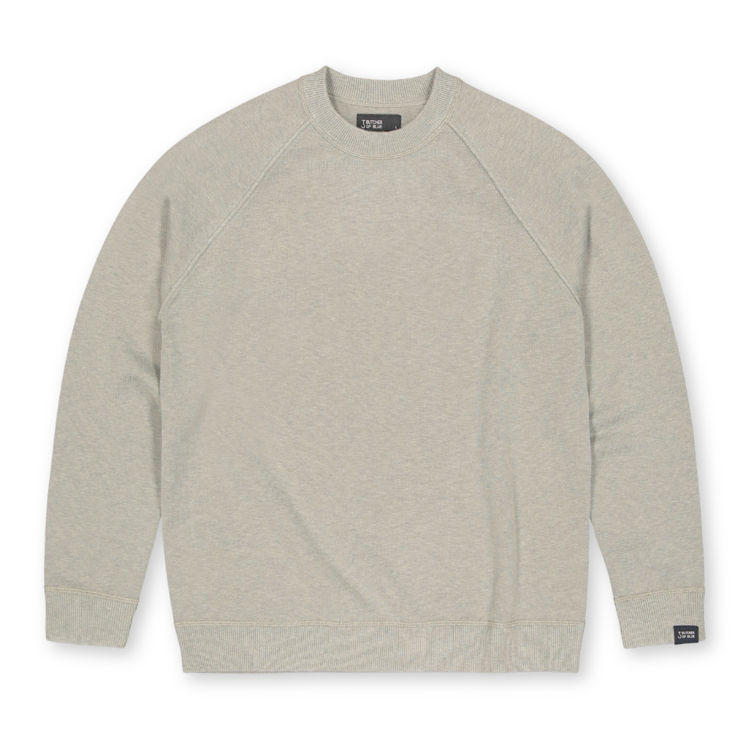 BUTCHER OF BLUE || CLIFDEN SWEAT CREW GRANITE GREEN