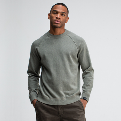 BUTCHER OF BLUE || CLIFDEN SWEAT CREW GRANITE GREEN