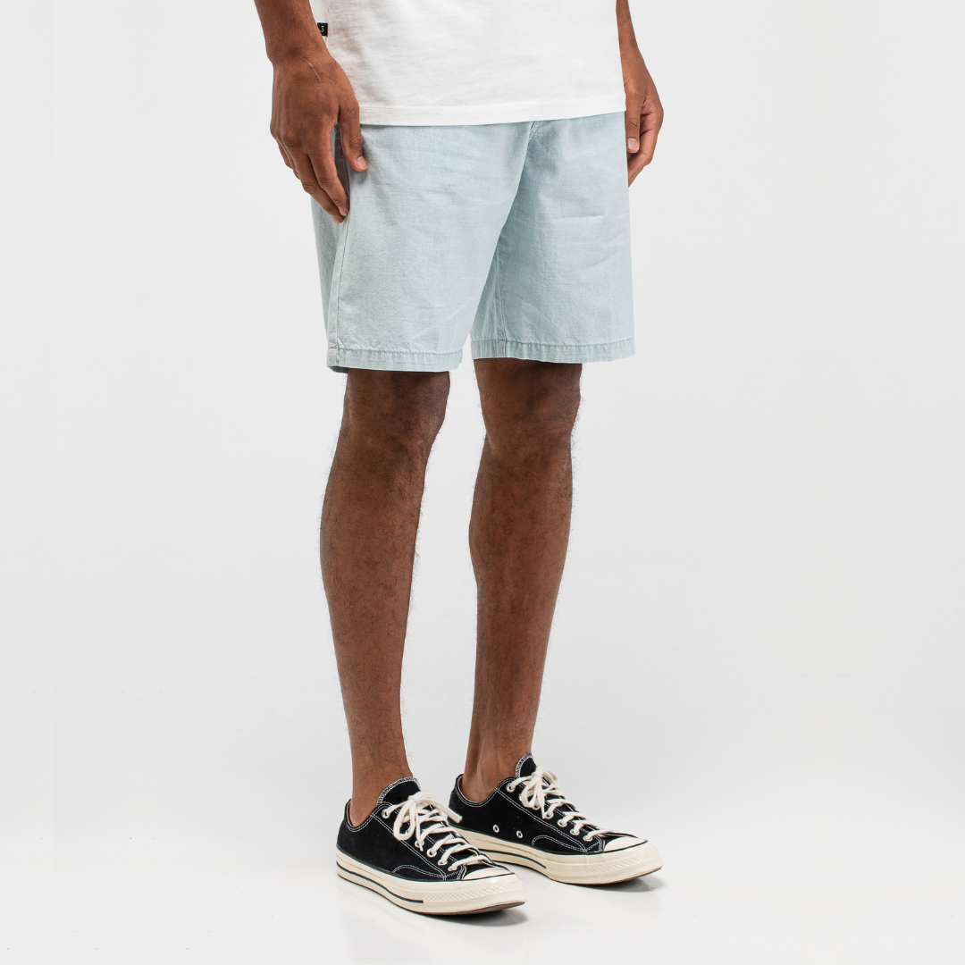 BUTCHER OF BLUE || DAN CHAMBRAY SHORT SHARK BLUE