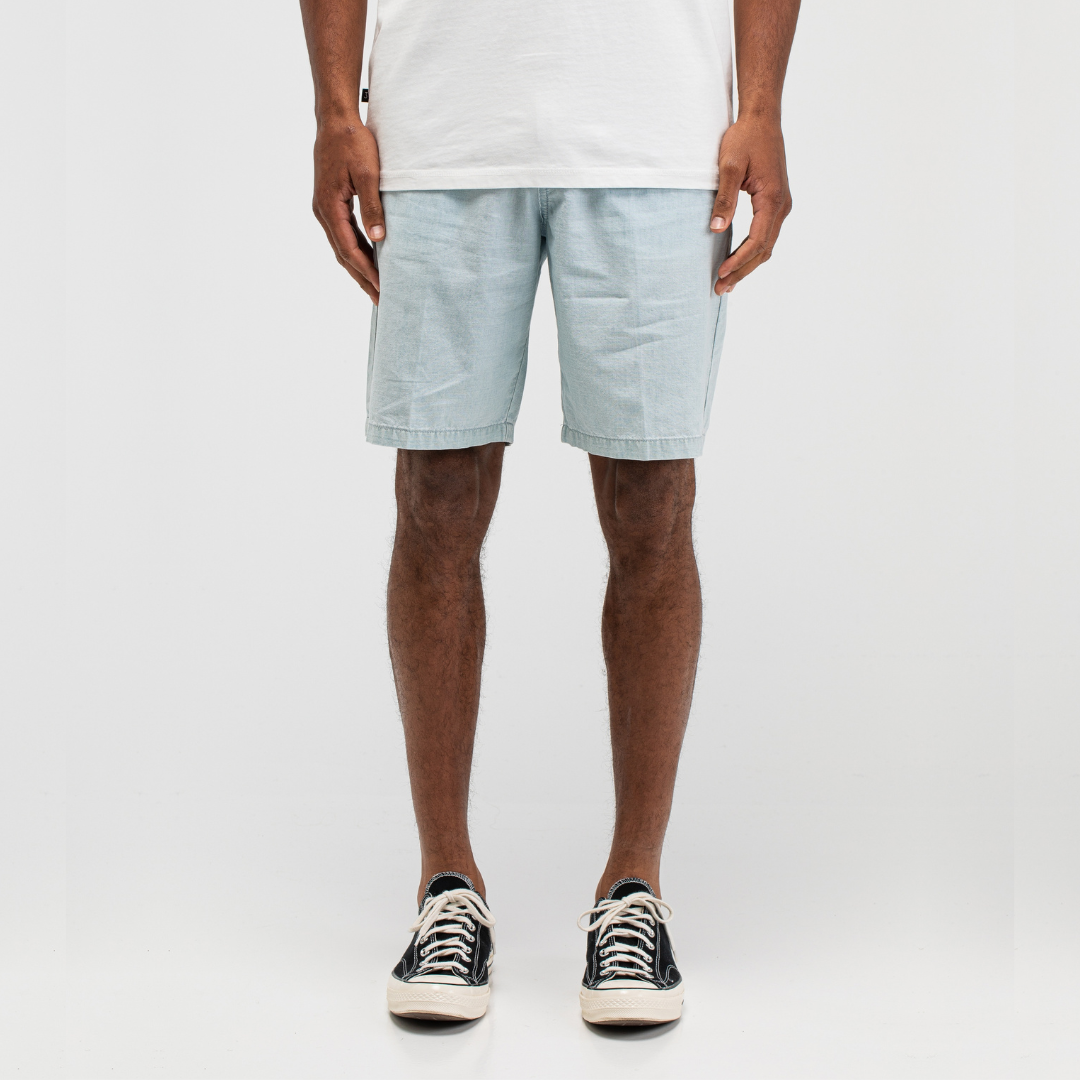 BUTCHER OF BLUE || DAN CHAMBRAY SHORT SHARK BLUE