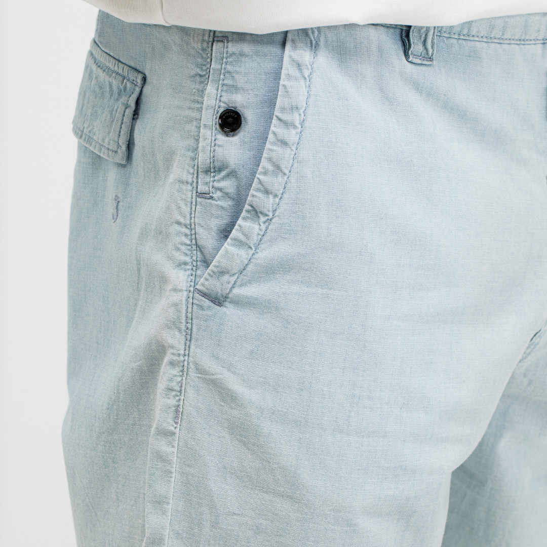 BUTCHER OF BLUE || DAN CHAMBRAY SHORT SHARK BLUE