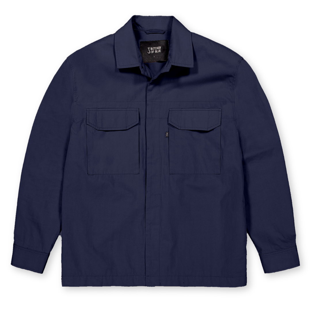 BUTCHER OF BLUE || DAN COTTON OVERSHIRT ALASKA BLUE