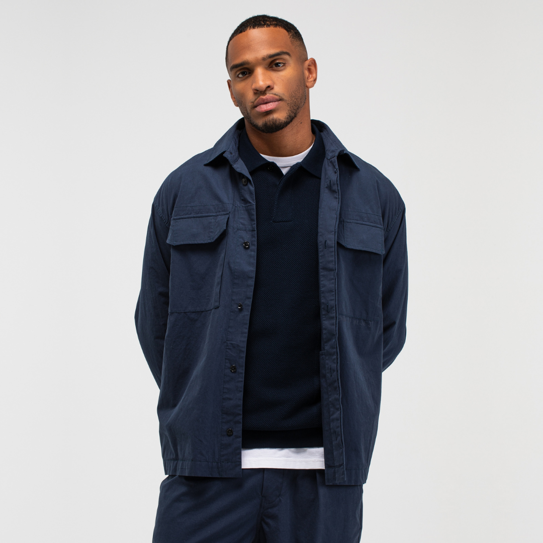 BUTCHER OF BLUE || DAN COTTON OVERSHIRT ALASKA BLUE
