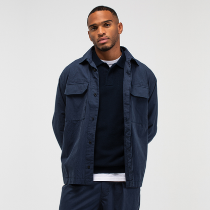 BUTCHER OF BLUE || DAN COTTON OVERSHIRT ALASKA BLUE