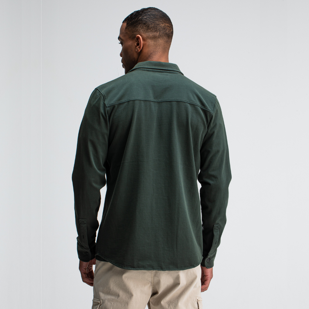 BUTCHER OF BLUE || FINN POCKET JERSEY OVERSHIRT CONDA GREEN