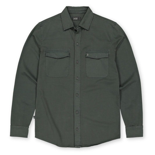 BUTCHER OF BLUE || FINN POCKET JERSEY OVERSHIRT CONDA GREEN