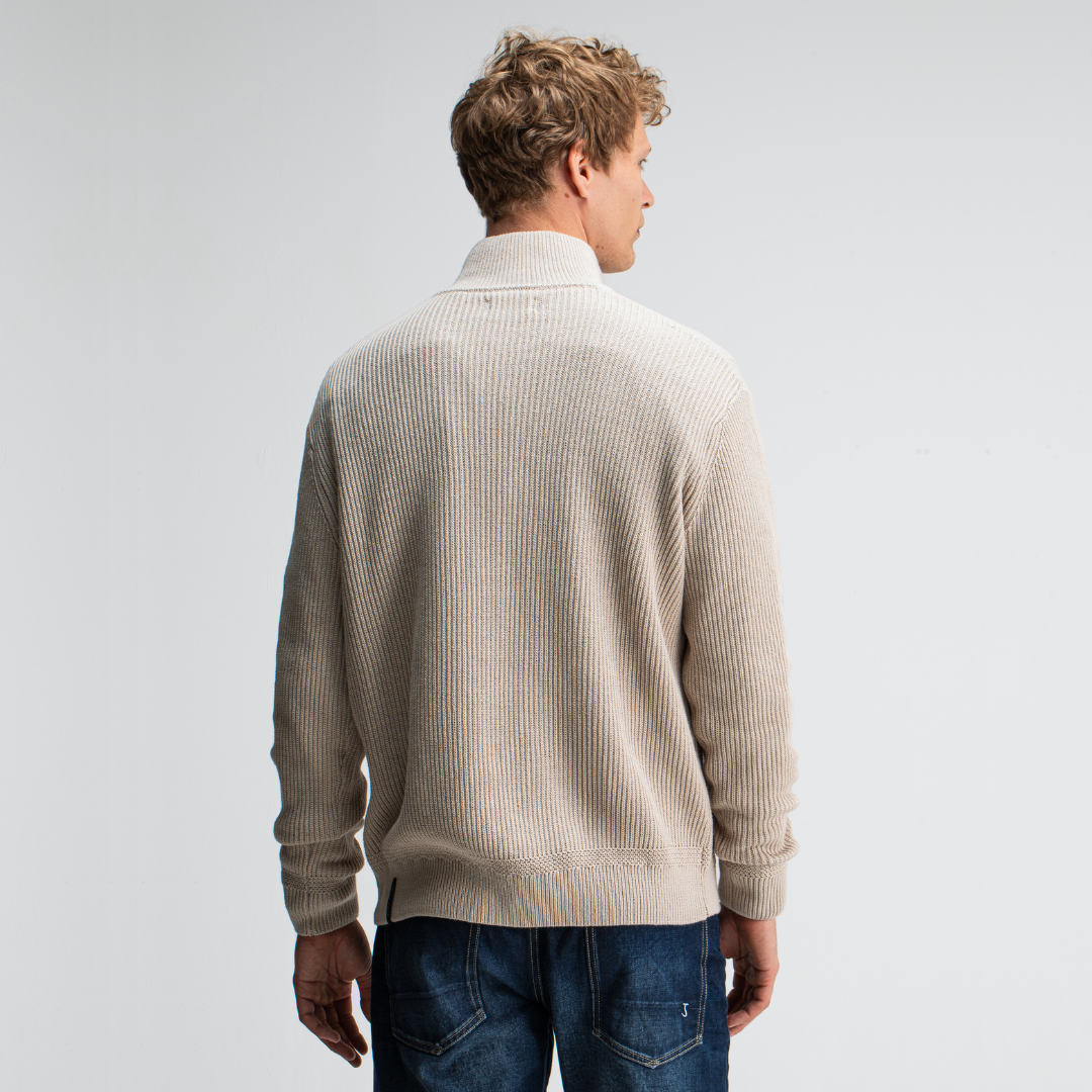 BUTCHER OF BLUE || GALWAY HALF ZIP LT. SAND