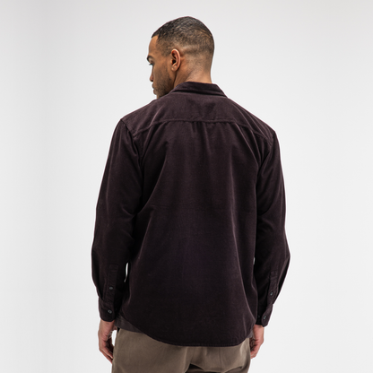 BUTCHER OF BLUE || HUXLEY CORD SHIRT TOPAZ BROWN