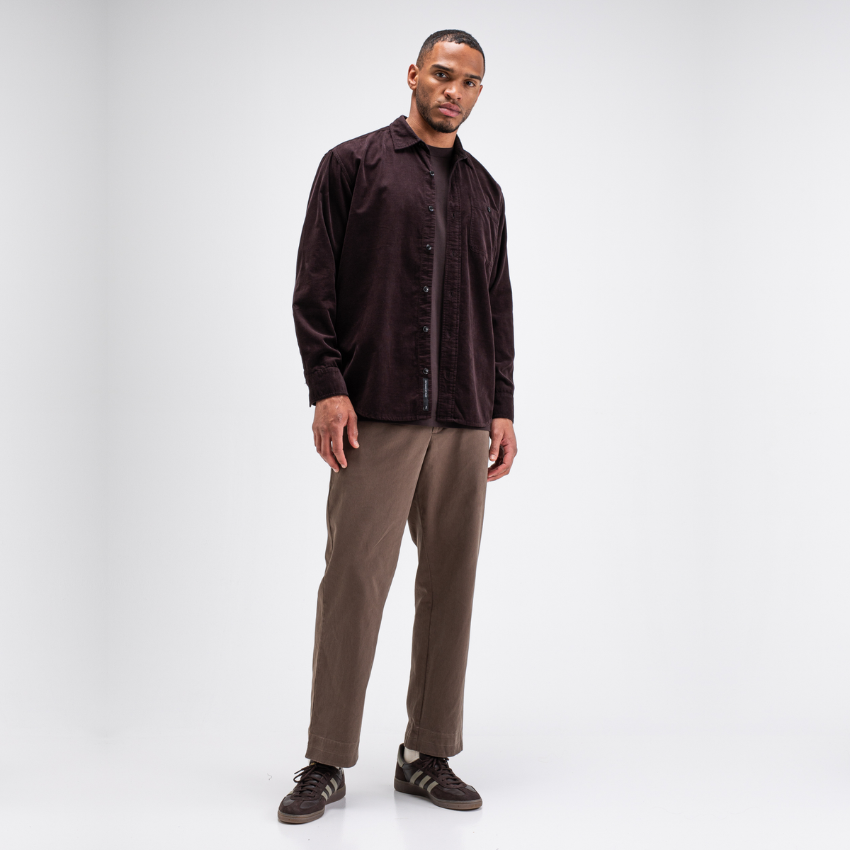 BUTCHER OF BLUE || HUXLEY CORD SHIRT TOPAZ BROWN