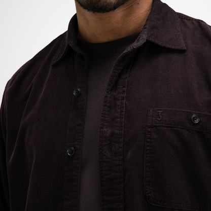 BUTCHER OF BLUE || HUXLEY CORD SHIRT TOPAZ BROWN