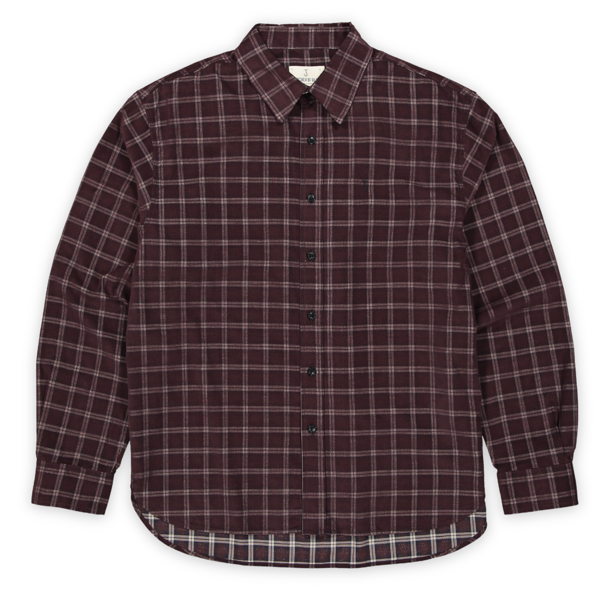 BUTCHER OF BLUE || JUDD CORD SMALL CHECK SHIRT PASCHA PURPLE