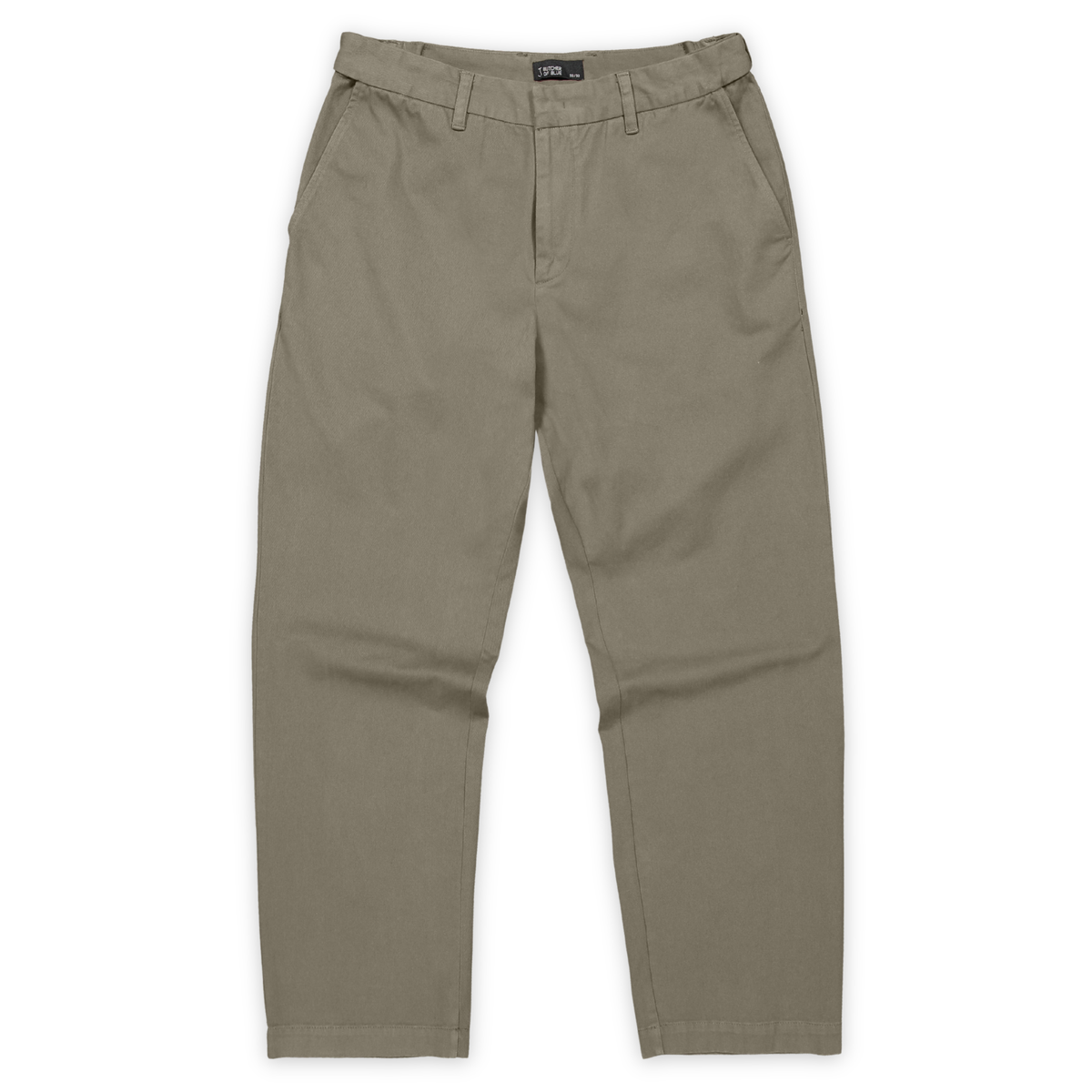 BUTCHER OF BLUE || LENNOX STRAIGHT TWILL TROUSER CHESTNUT BROWN