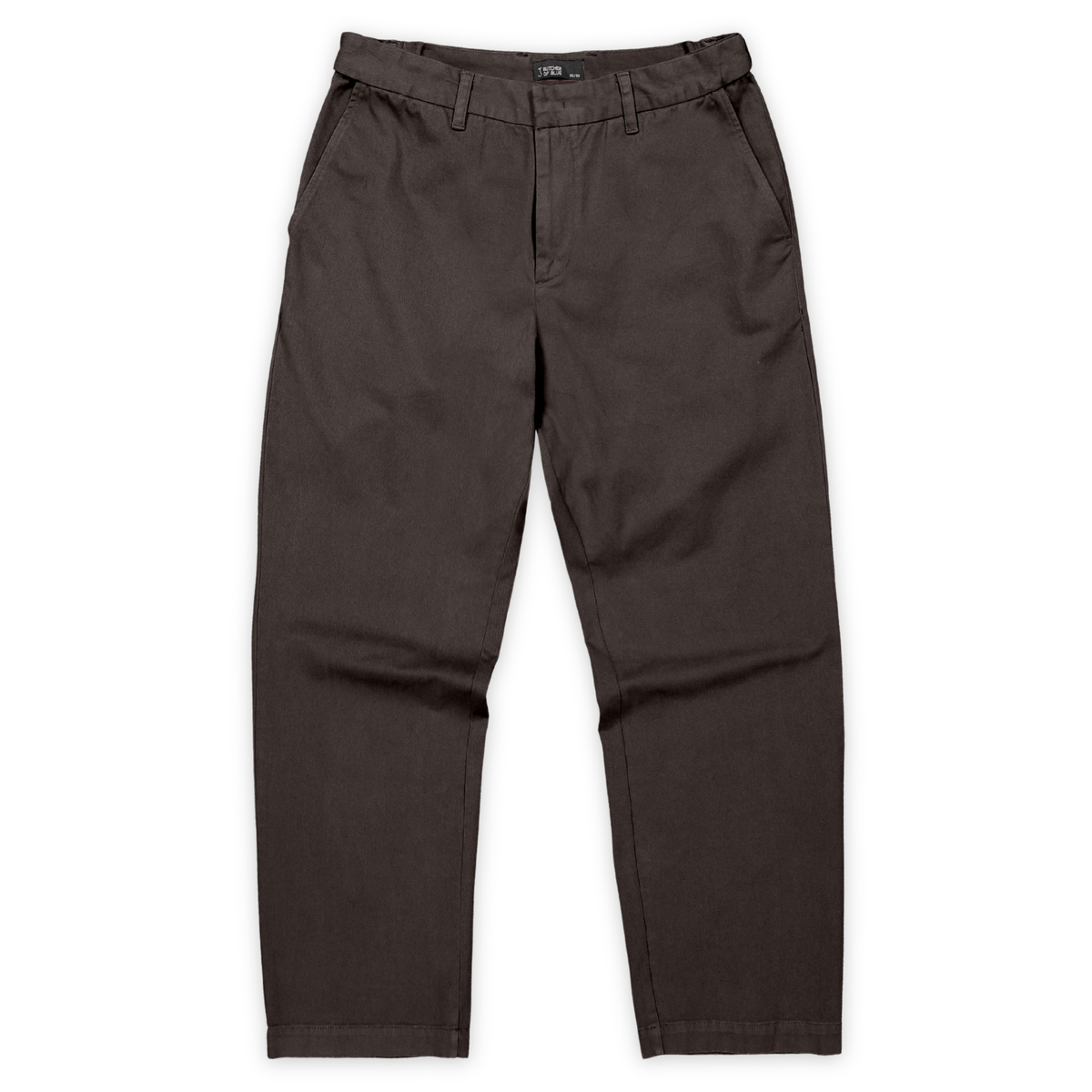 BUTCHER OF BLUE || LENNOX STRAIGHT TWILL TROUSER TOPAZ BROWN