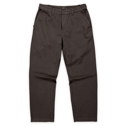 BUTCHER OF BLUE || LENNOX STRAIGHT TWILL TROUSER TOPAZ BROWN
