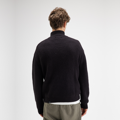 BUTCHER OF BLUE || MARKET HALF ZIP TOPAZ BROWN