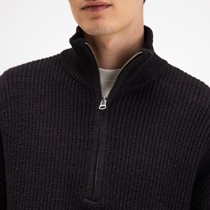 BUTCHER OF BLUE || MARKET HALF ZIP TOPAZ BROWN
