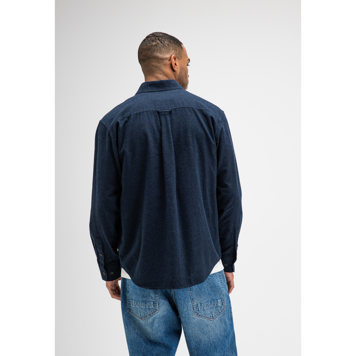 BUTCHER OF BLUE || MEN AIDAN FLANNEL SHIRT ALASKA BLUE