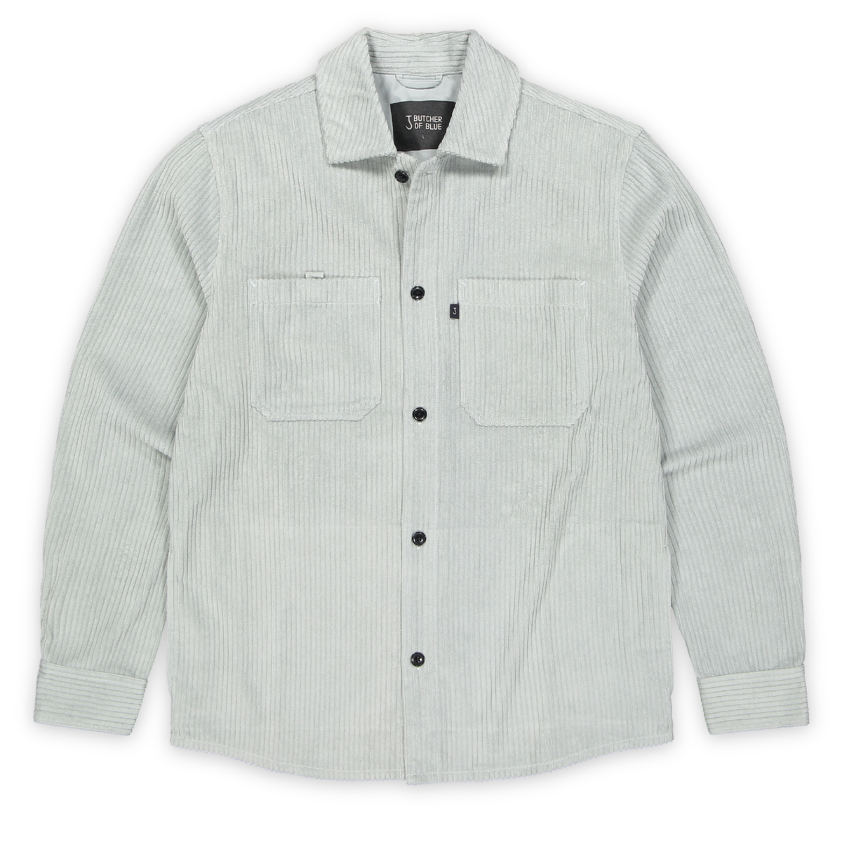 BUTCHER OF BLUE || MEN COLBY CORD OVERSHIRT CELESTE GREEN