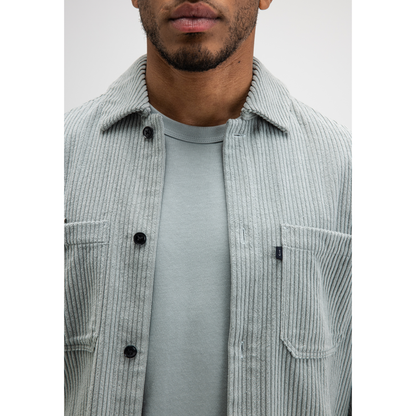 BUTCHER OF BLUE || MEN COLBY CORD OVERSHIRT CELESTE GREEN