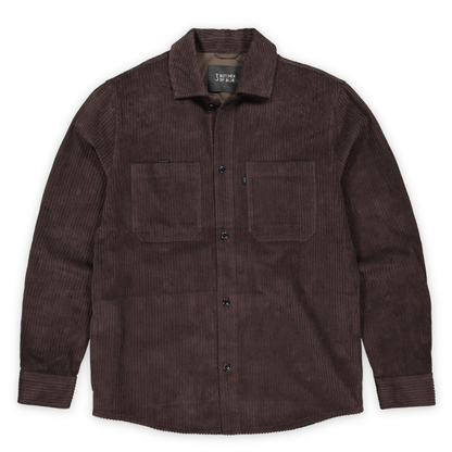BUTCHER OF BLUE || MEN COLBY CORD OVERSHIRT TOPAZ BROWN