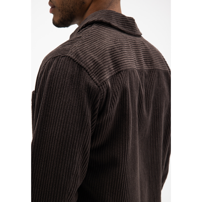 BUTCHER OF BLUE || MEN COLBY CORD OVERSHIRT TOPAZ BROWN
