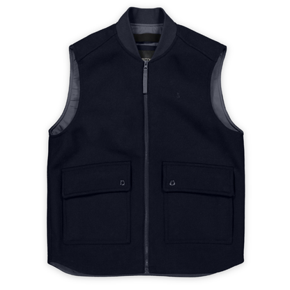 BUTCHER OF BLUE || MEN DASH WOOL VEST ALASKA BLUE