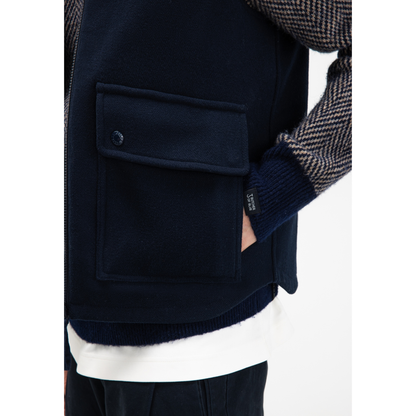 BUTCHER OF BLUE || MEN DASH WOOL VEST ALASKA BLUE