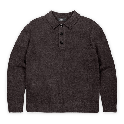 BUTCHER OF BLUE || NASH BOUCLE POLO TOPAZ BROWN