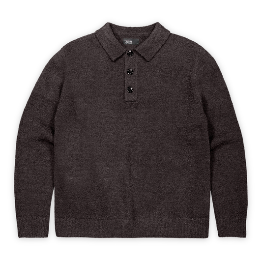 BUTCHER OF BLUE || NASH BOUCLE POLO TOPAZ BROWN