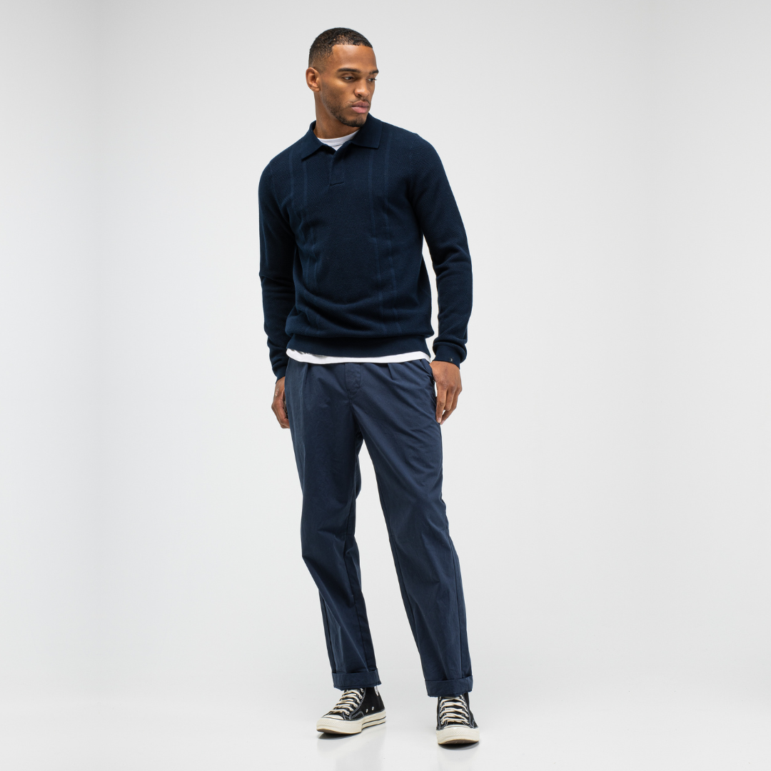 BUTCHER OF BLUE || RIPLEY POLO LS ALASKA BLUE