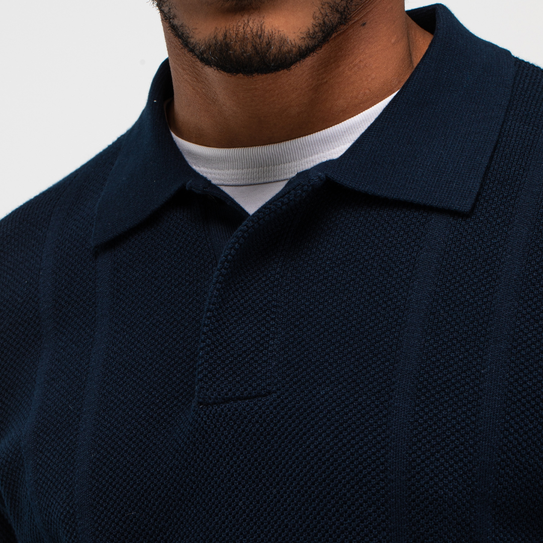 BUTCHER OF BLUE || RIPLEY POLO LS ALASKA BLUE