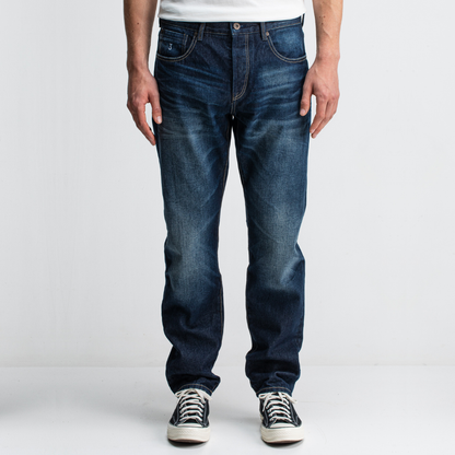 BUTCHER OF BLUE || STOCKTON STRAIGHT SHADOW DENIM DARK AGED