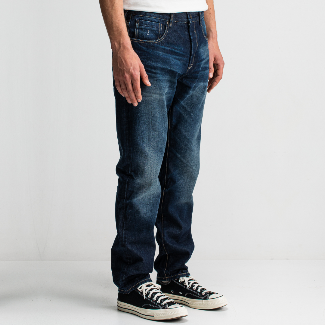 BUTCHER OF BLUE || STOCKTON STRAIGHT SHADOW DENIM DARK AGED