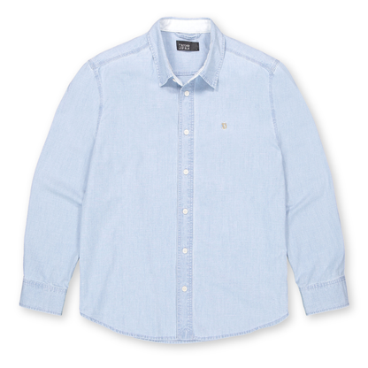 BUTCHER OF BLUE || UPTON CHAMBRAY SHIRT SHARK BLUE