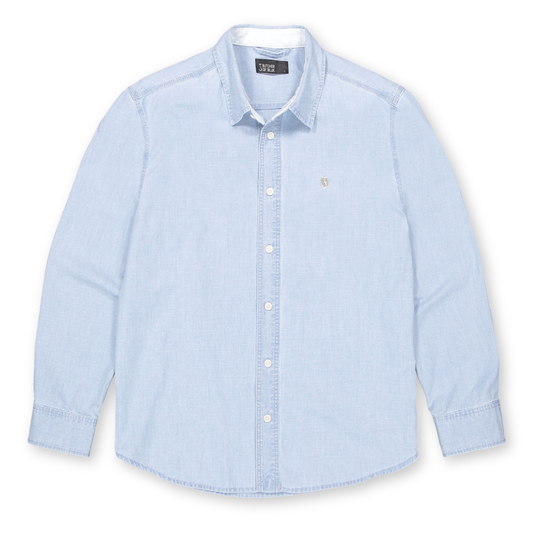 BUTCHER OF BLUE || UPTON CHAMBRAY SHIRT SHARK BLUE