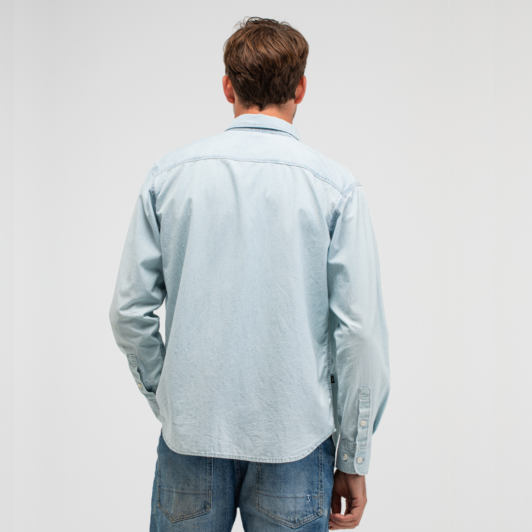 BUTCHER OF BLUE || UPTON CHAMBRAY SHIRT SHARK BLUE
