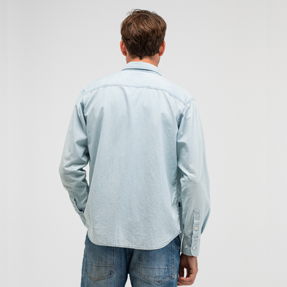 BUTCHER OF BLUE || UPTON CHAMBRAY SHIRT SHARK BLUE