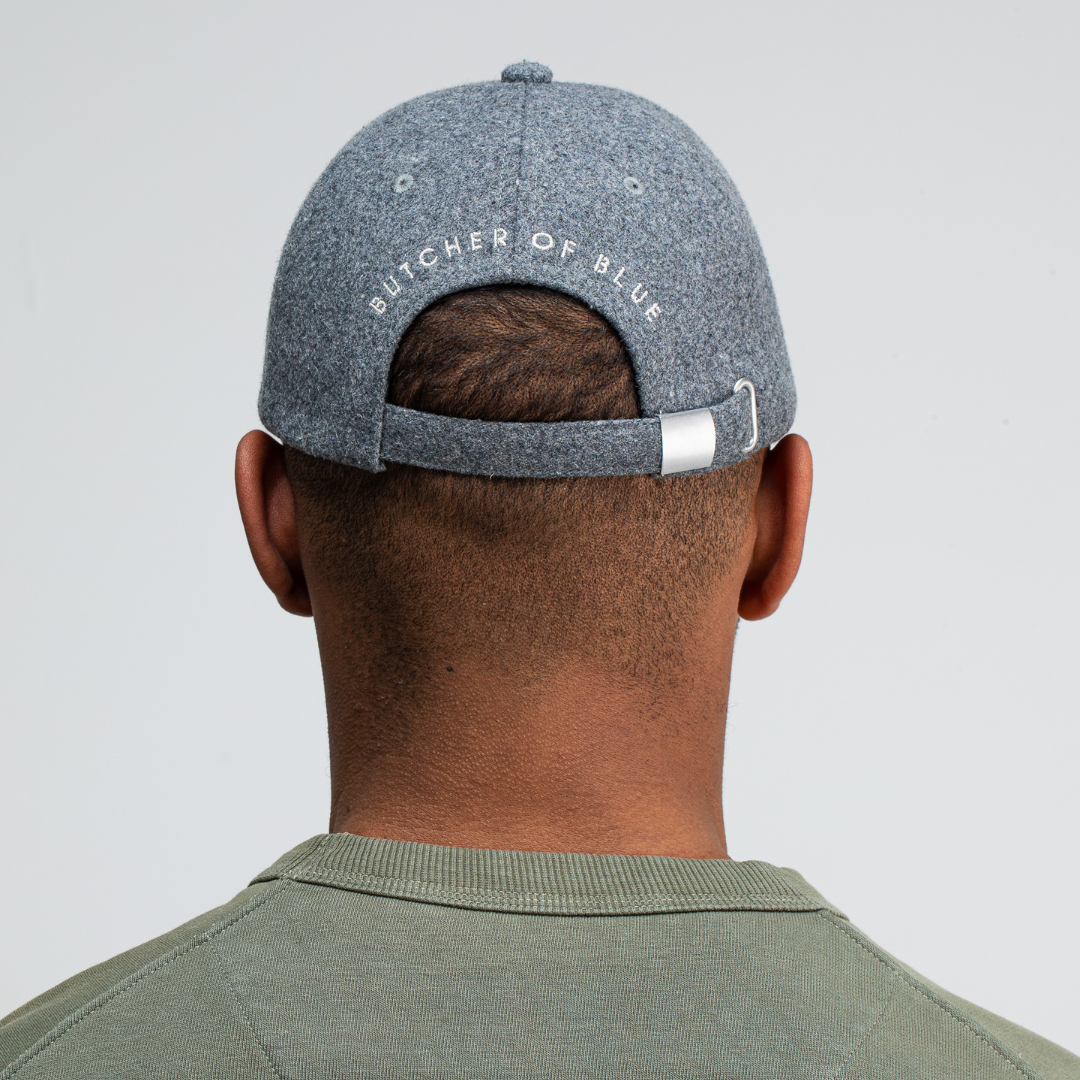 BUTCHER OF BLUE || WOOL HOOK CAP GREY MELANGE