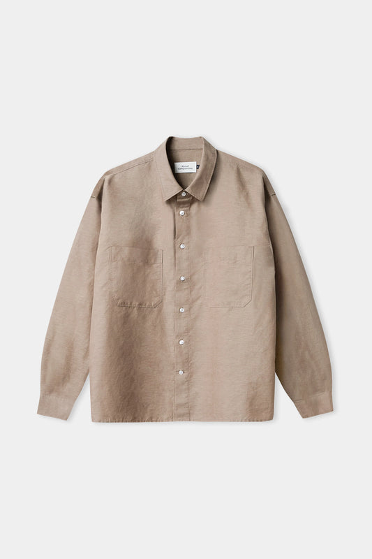 ABOUT COMPANIONS || DARIO SHIRT LINEN WALNUT