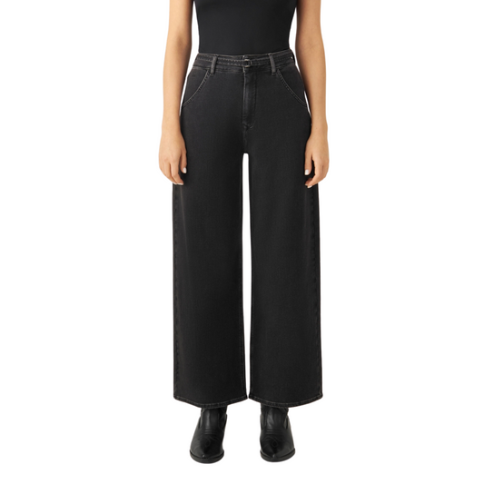 DAWN || BLINK WIDE BARREL SOFT DENIM BLACK DENIM