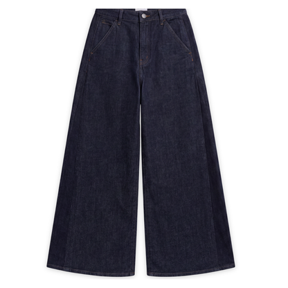 DAWN || BEAMER SUPER WIDE LEG RAW BLUE