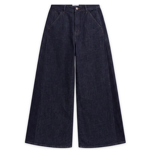 DAWN || BEAMER SUPER WIDE LEG RAW BLUE