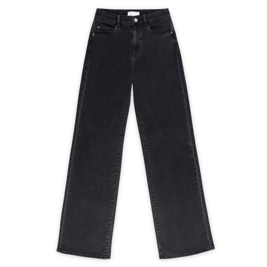 DAWN || DEW FLARED BLACK DENIM