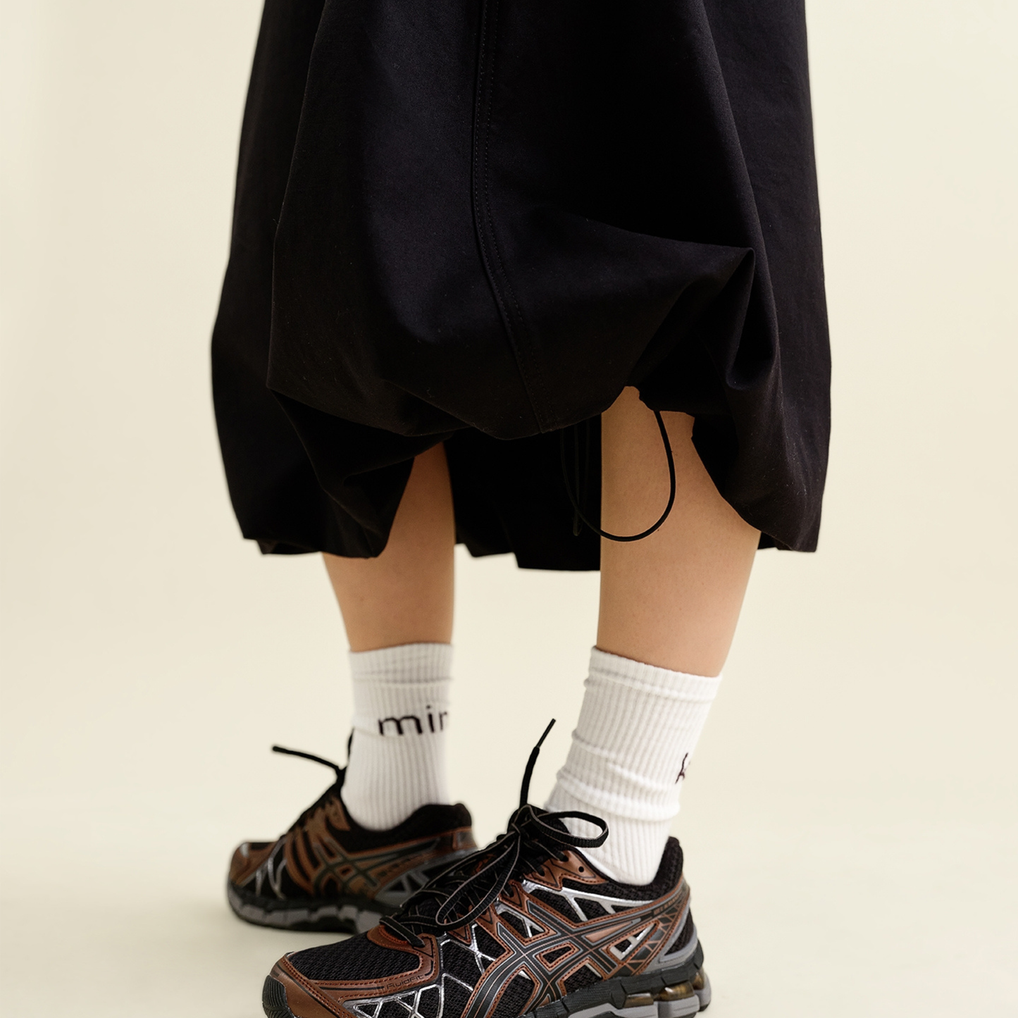 DAWN || JULI BALLOON SKIRT BLACK