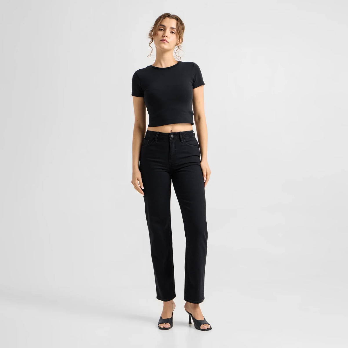 DAWN || MORNING STRAIGHT JEANS BLACK