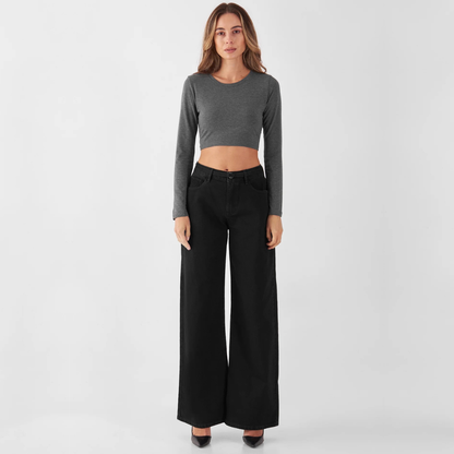 DAWN || SUNNY WIDE LEG BLACK