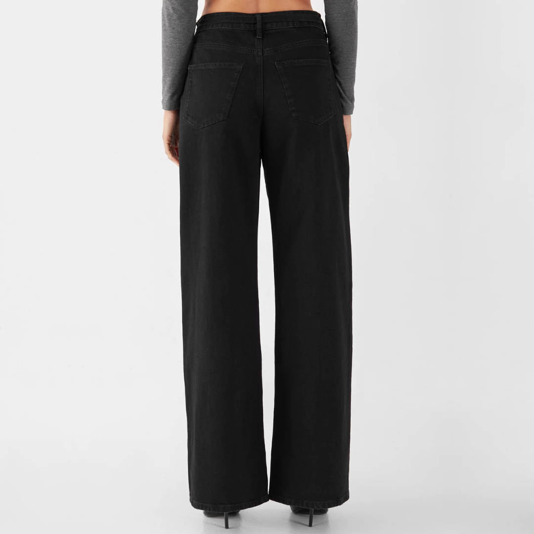 DAWN || SUNNY WIDE LEG BLACK