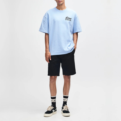 DEUS EX MACHINA || HARAJUKU SIGN TEE CERULEAN BLUE