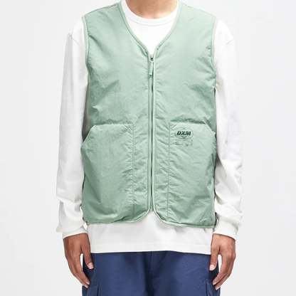 DEUS EX MACHINA || HIRO PADDED VEST LODEN FROST GREEN