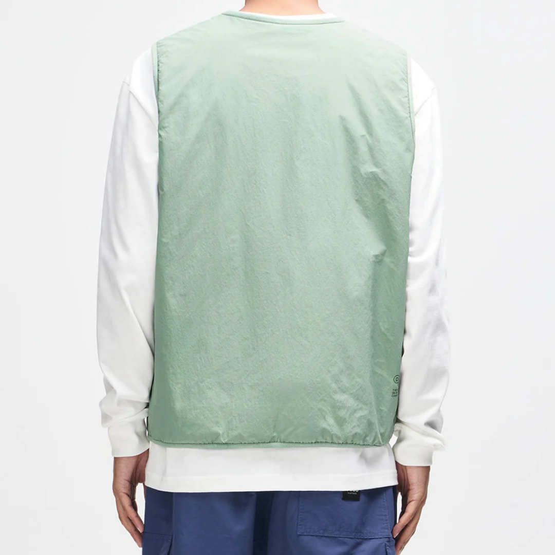 DEUS EX MACHINA || HIRO PADDED VEST LODEN FROST GREEN